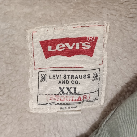 Levi's Men's Olive Green Shacket Shirt Jacket Size XXL Regular Fit - Picture 8 of 8